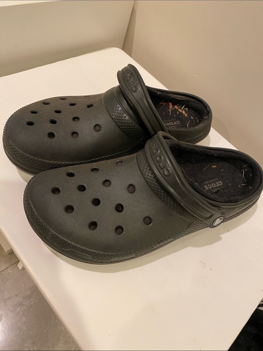 CROCS Black Kids Classic Clog with Strap
